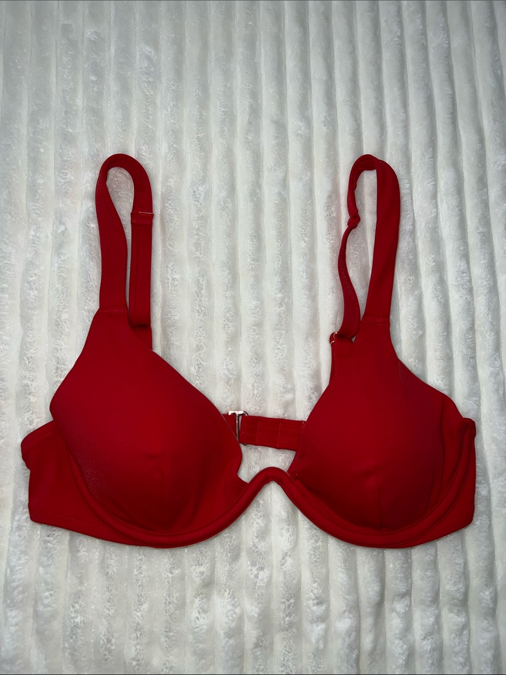 Shade & Shore Red Womens Bikini Top
